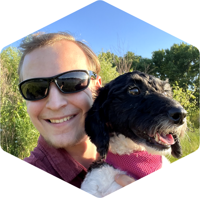 Man with dog